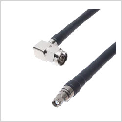 N-Male Right to RP-SMA Plug , LMR400 Jumper 2 feet