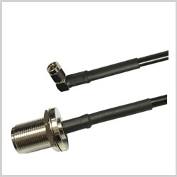 SMA Male Right Angle to N Female Bulkhead, 2 feet