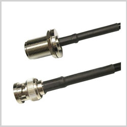 RP-BNC Plug to N Female Bulkhead , 10 feet
