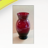 Glass-vase-red