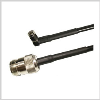 SMA Male Right Angle to N Female , 10 feet 195-Series Jumper