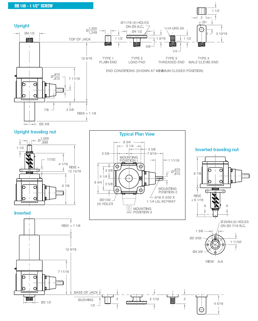 BB 150 - 1 1/2" SCREW