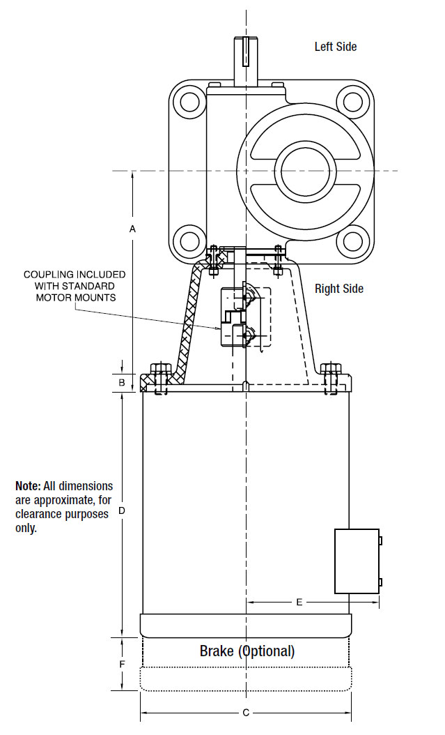 Motor Mounts and Stock Motors Fig